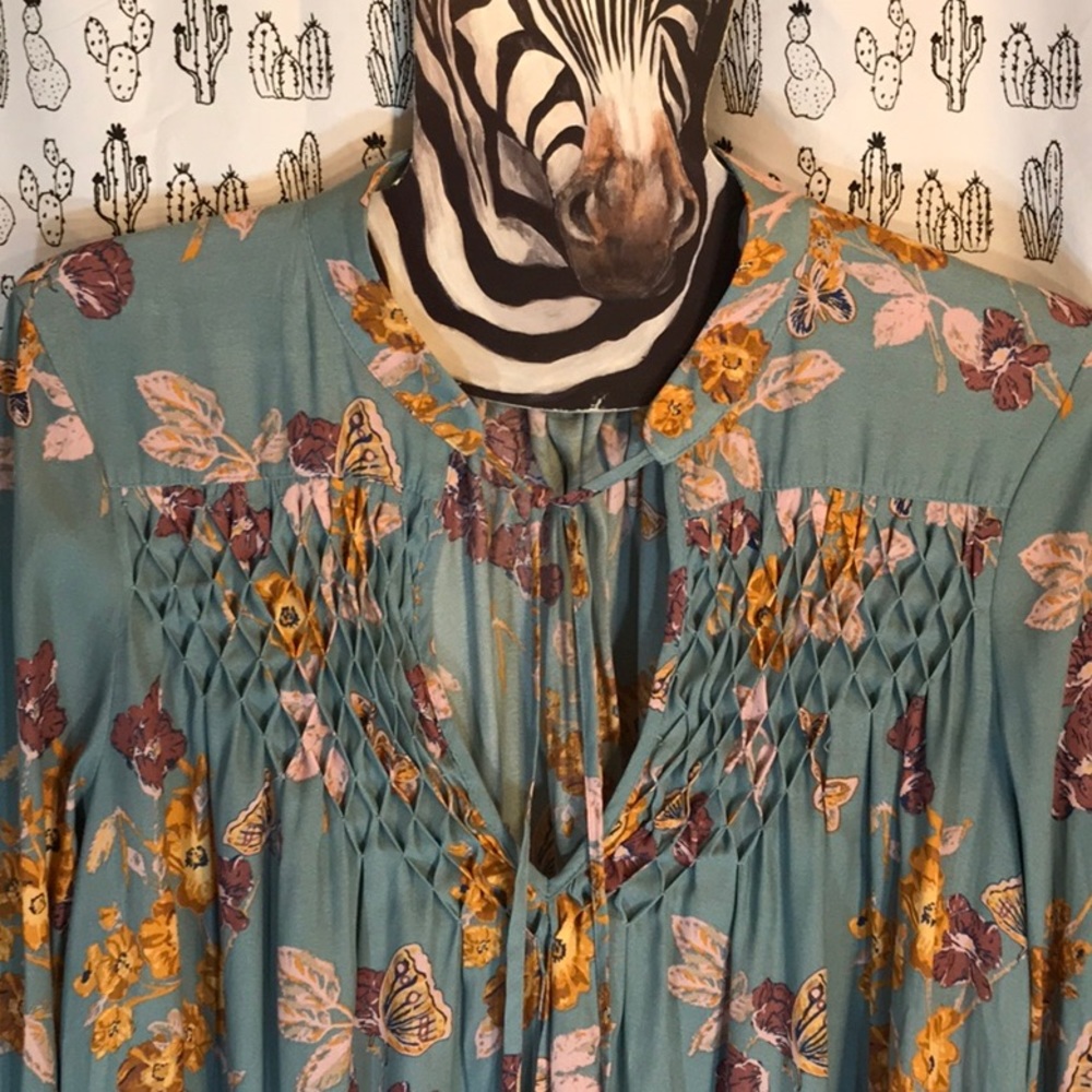Free People So Fine Printed Peasant Tunic - Picture 2 of 5